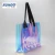 Import Fashion Custom Transparent PVC Holographic Tote Shopping Bag from China