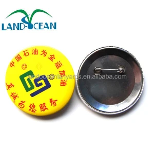Fashion customized tinplate round pin badge