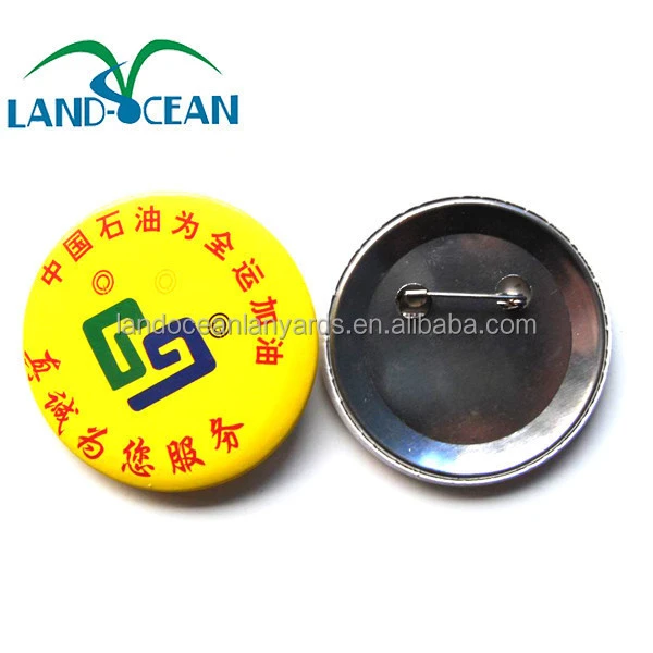 Fashion customized tinplate round pin badge