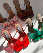 fashion new ladies luxury 8cm heels 2021 sandals party  high heels dress sandals shoes