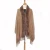 Import fashion scarf 2020 Imitate cashmere fur shawl srabbit fur trim pashmina shawl from China
