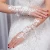 Import Fashion wedding gloves Bride Longer Gloves Beads Rhinestone Lace Fingerless Weddings Gloves from China