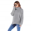 Fashion Winter High Neck Long Sleeve  Knitted Sweater For Ladies