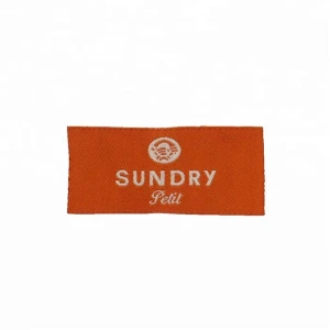 Fashionable polyester soft woven label shoe insole label