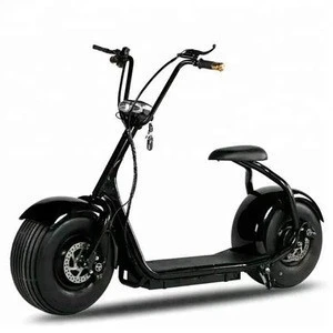 Fat Tire eec electric scooter with pedals China with Removable Battery citycoco 1500 w motorcycle