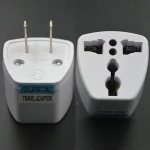 FCC CE ROHS UK AU EU To US plug converter universal travel plug adapter