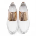 Female Branded For White Flat Wedges Shoes Stock First Copy School Girl Ladies Casual Women Genuine Leather Dress Shoe