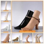Fiberglass Boutique Measurements Display Foot Mannequin