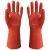 Import Fluorescence Orange Color 2 Fingers Mitten Sandy Finished PVC Coated Industrial Glove from China