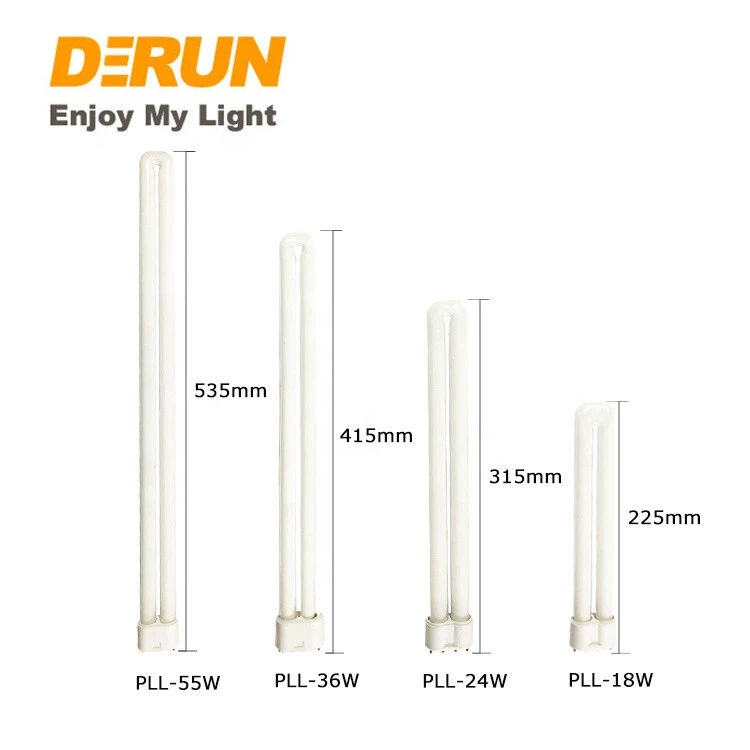 Fluorescent  FPL energy saving light tube 4PIN CFL 55W  PLL 2G11 2700K 6500K Fluorescent Tube Lamp , CFL-PL