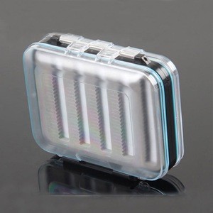 Fly Box Slit Foam Waterproof Double Side Clear Plastic Storage Fly Fishing Tackle Boxes