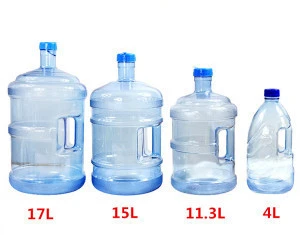 Food Grade PC Material Plastic Mineral Water Buckets