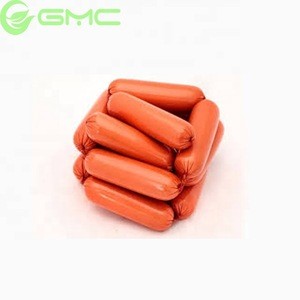 food grade plastic packaging sausage casing, printed artificial sausage casing%