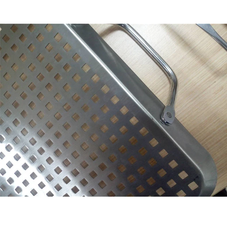 Food security tools stainless steel bbq vegetable grill basket