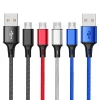 Free Sample 2 Meter Nylon Braided Fast Charging Micro USB Data Cable