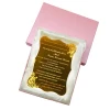 Free Sample Custom Luxury Gold Acrylic Wedding Invitation Card