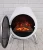 Import freestanding decor flame oval stove style fire place heater electric fireplace from China