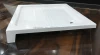 freestanding Shower Base Tray 70x70x13.5/ 80X80x13.5/ 90x90x13.5  cm Acrylic White with anti slip circle with bracket rack