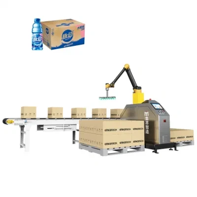 Fully Automatic Collaborative Cobot Robot Arm Palletizing with 6 Axis Arm Robot for Logistics Pallets Packaging Palletizing