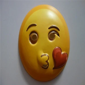 Funny emoji plastic mask party masks with low price