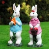 Garden Decoration Life Size Fiberglass Rabbit Statues