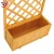 Import Garden Wooden Planter with Trellis Climbing Plants Flower Raised Bed from China
