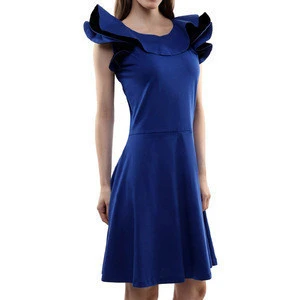 garment wholesale fancy blue cute short girls puffy homecoming dresses
