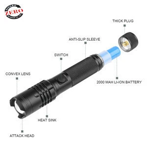 Geepa Led 2Km Distance Mini Light Keychain  1000 Lumen  Bright Aluminum Laser  Hunting Flash Flashlight Torch