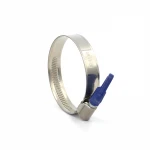 Germany Type Stainless Cable Motorcycle Hose Clamp Embossed worm gear. 201304 Worm driven water clamp