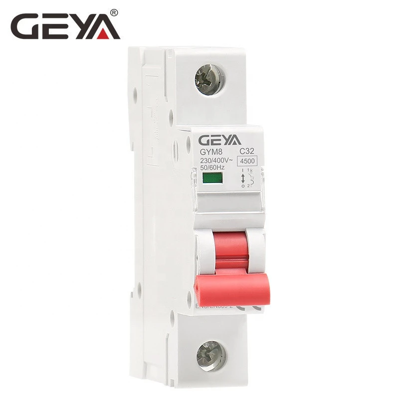 GEYA GYM8 3KA 4.5KA 6KA 6A to 63A DZ47 best mcb Factory for Miniature Circuit Breaker C45