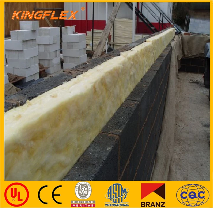glass wool blanket with aluminium foil/glasswool roll for roof insulation /glass wool price