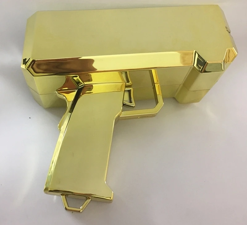 Gold/Black/Pink custom color Creative 2020 Christmas gift Toy gun money spraying gun cash cannon money gun