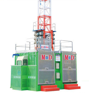 good quality construction lifter, double cages construction hoist factory quality