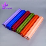 Good quality decoration packaging material Wholesale Wedding Organza Chair Sashes Chair Bow Tie Sheer Organza