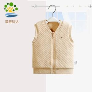 Good Quality Wholesale Custom Design Organic kids Tank Top Baby Quilted Cotton Vest