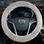 Good selling sheepskin Fur Material steering wheel covers