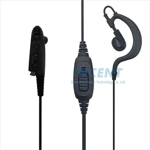GP340  Earpiece with Mic Compatible for Radios GP328 GP338 MTP850Ex MTP700 PTX760 PTX700 PT9150 G Earhook Headset