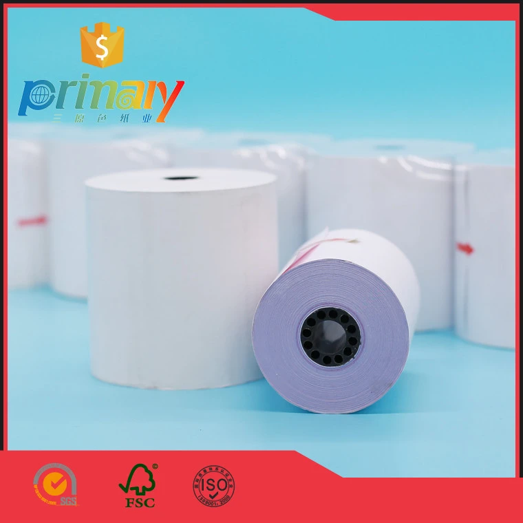 Grade A paper Carbon thermal paper roll with cheapest price from China white wood