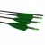 Import Green Pure Carbon Shaft Arrow 4-5 Shield Turkey Feather Traditional Bow Carbon Arrow from China
