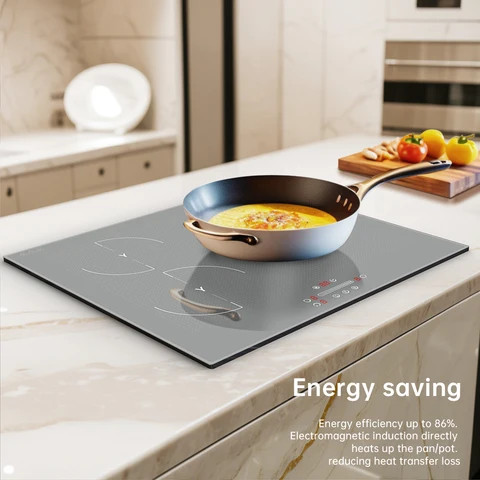 Buy Grey Color 3 Burner Cooker Stove Electric Stove Induction Hob With ...