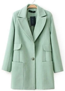 Guangdong manufacturer women fashion woolen coat for autumn and winter