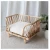 Import Handmade Bamboo Rattan Woven Pet Bed Dog Sofa Cat Princess Bed House All Seasons Detachable Dog Bed Pet Supplies from China