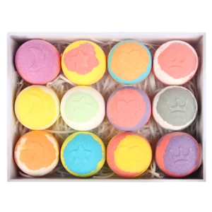 Handmade Fizzy Bath Bombs Gift Set, customized bath bombs with Scented candle