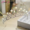 Handmade Pearl crystal bride crown luxury tiara wedding dress accessories