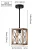 Import Hanging Lights Rustic Faux Wood Black Pendant Light Fixtures Metal Industrial Retro Painting Process Chandelier 1-Lights Fixture from China