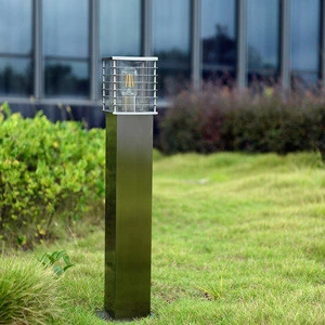 HC24002 outdoor lighting for garden Stainless steel Grille E14 Max10w ip54 Garden Light Led Pillar Light