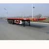 Heavy duty 3 axle tractor truck 40ft flatbed shipping container trailer