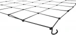 heavy duty elastic plastic rubber mesh bag trellis cargo netting with hooks
