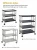 Import Heavybao Stainless Steel Restaurant Four Wheel Serving Trolley from China