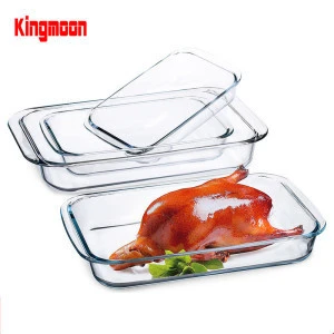 high borosilicate glass 2 quart rectangle baking dish for microwave oven